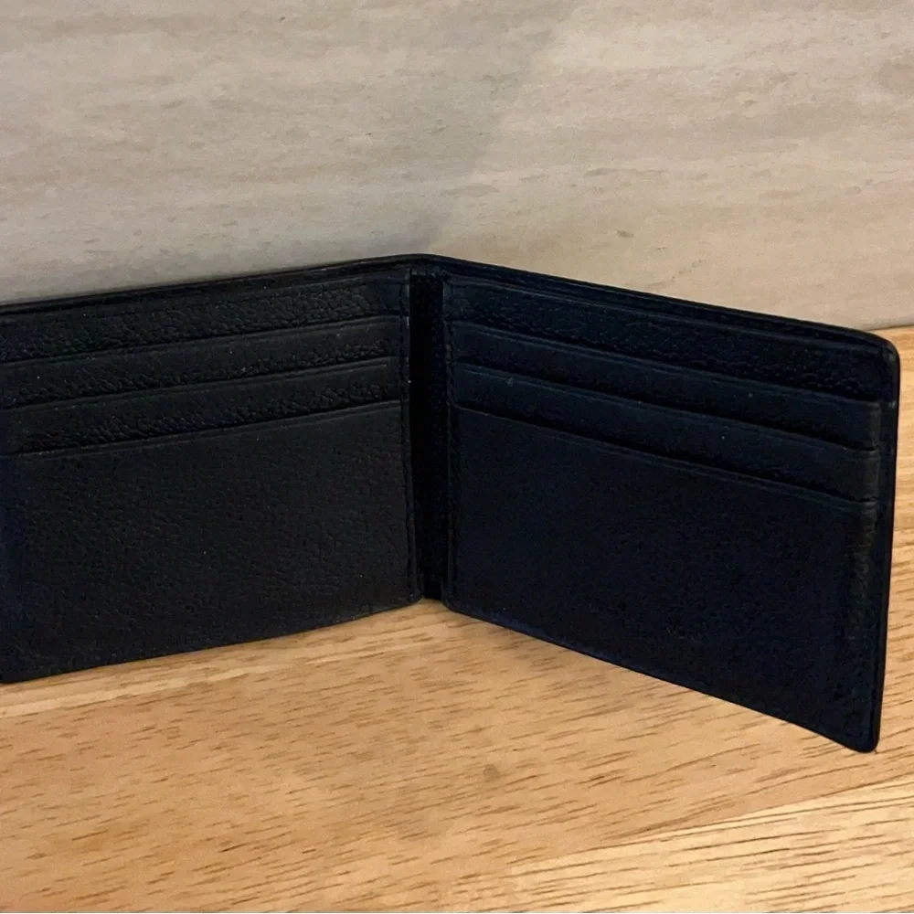 Michael Kors Black Pebbled Leather Billfold Wallet